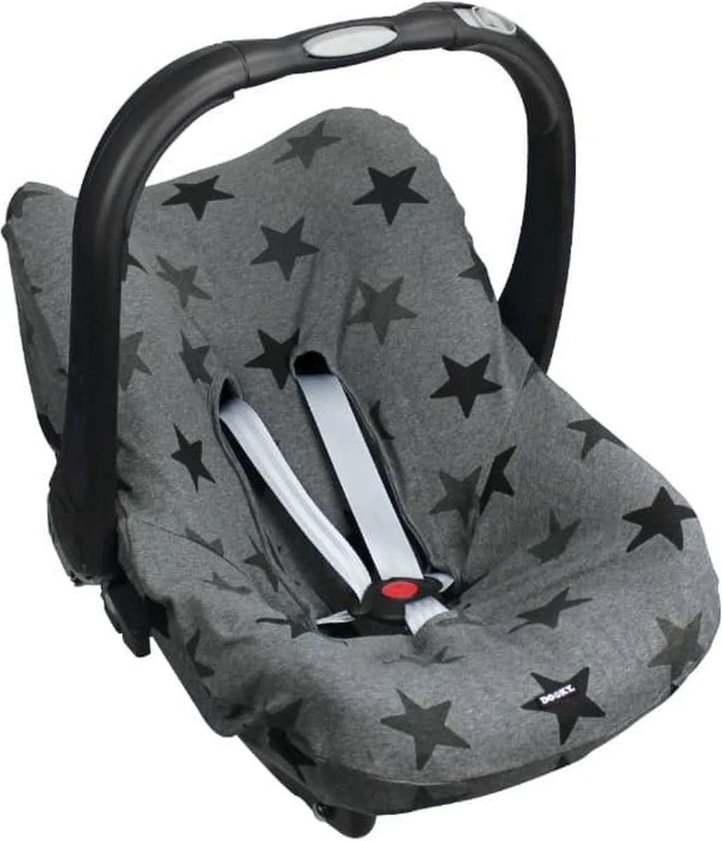 Dooky Seat Cover 0+ Autostoel Hoes - Grey Star - Afbeelding 2