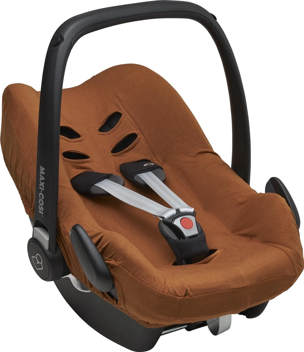 Meyco - Autostoelhoes Basic Jersey - Camel - Groep 0