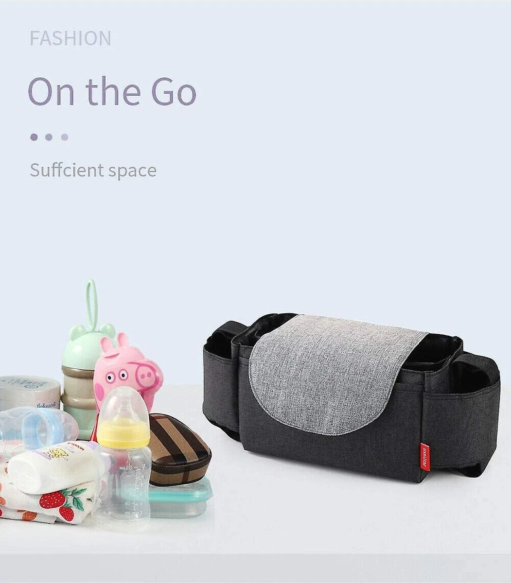 BOTC Kinderwagen Organizer - Buggy Tas Organizer - Wandelwagen Organizer - Luiertas - Telefoonhouder - Afbeelding 3