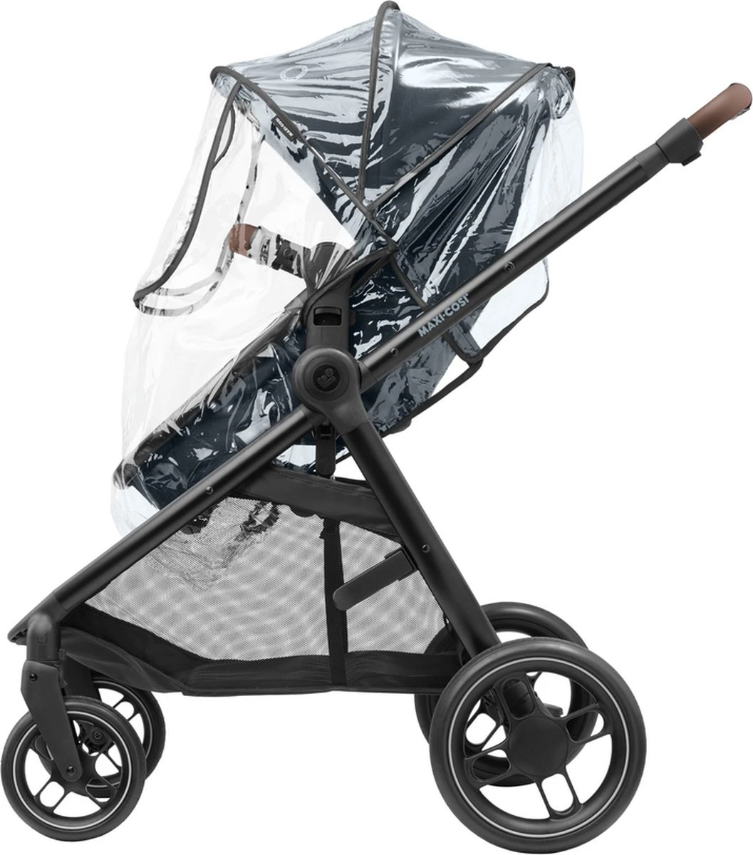 Maxi-Cosi Zelia³ Kinderwagen - Essential Graphite (zwart Frame + Bruin Leer) - Afbeelding 12
