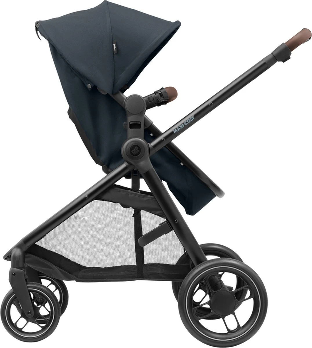 Maxi-Cosi Zelia³ Kinderwagen - Essential Graphite (zwart Frame + Bruin Leer) - Afbeelding 7