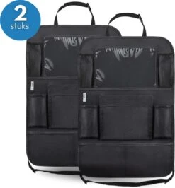 Tenify Premium Luxe & Stevige Auto Organizer Met Tablet Houder - Set Van 2 - Extra Opbergruimte - Beschermer - Autostoel - Accessories