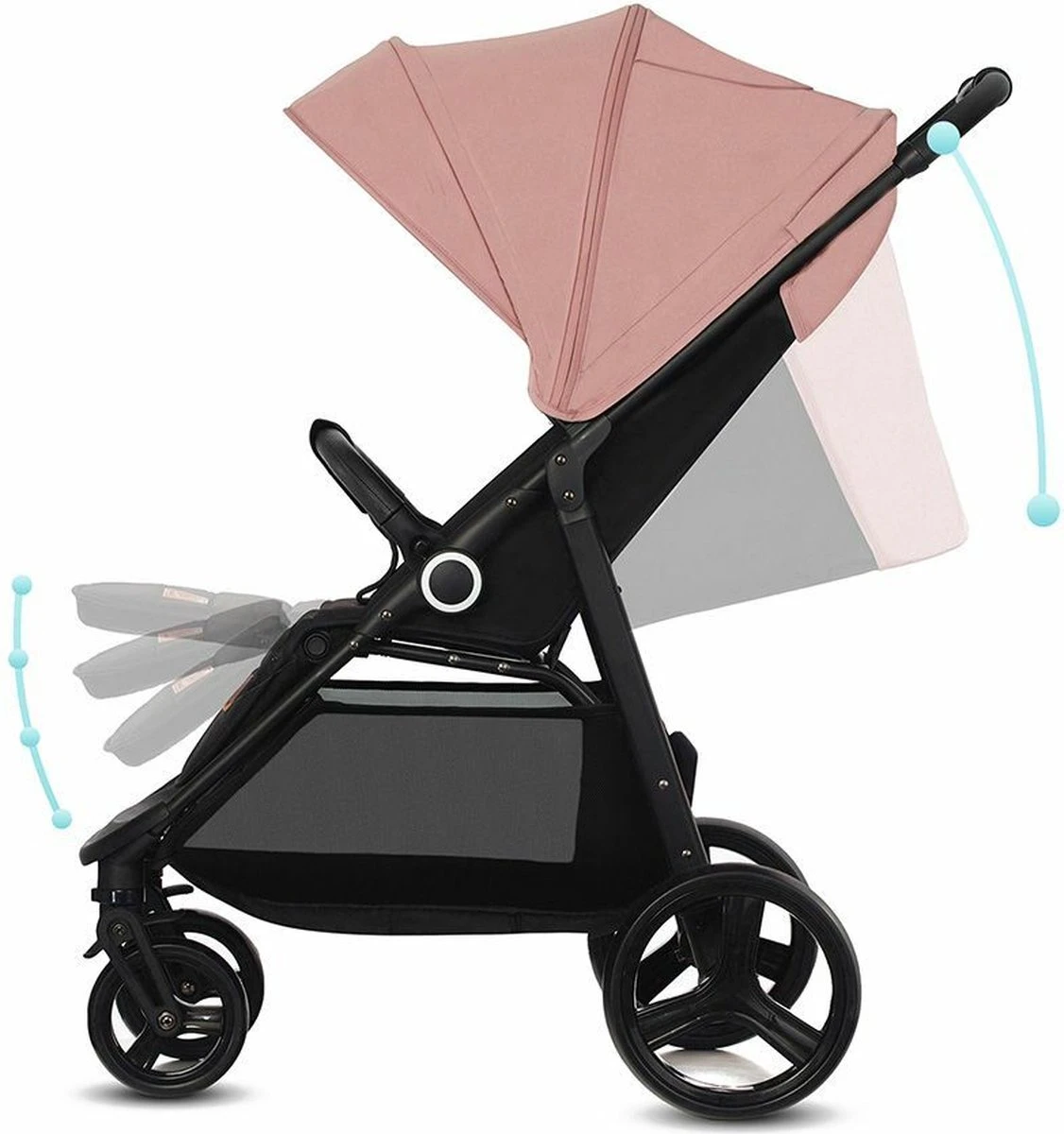 Kinderkraft Wandelwagen Grande Plus - Grey - Afbeelding 4