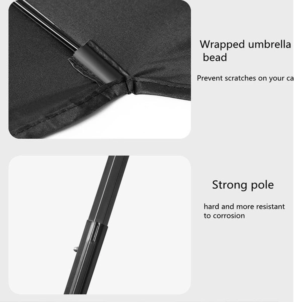 TDR - Zonnescherm / Autoparaplu - Binnenkant Voorruit Auto - Opvouwbaar - Hitte En UV Bescherming - 122 X 65 Cm - Afbeelding 14