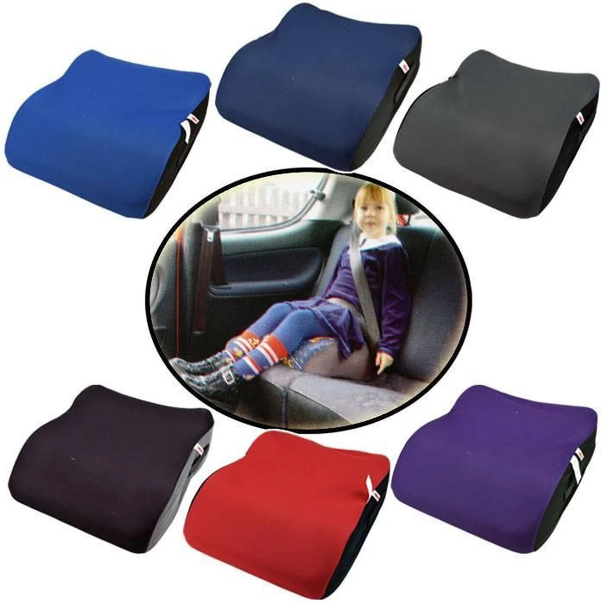 Universele Auto Zitverhoger - Stoelverhoger - Kinderzitje - Autozitje - Grijs - Afbeelding 3