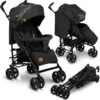 Lionelo Irma - Buggy - Wandelwagen- Lichte 7kg - Tot 15 Kg - Geveerde Wielen - 360° - Tot 5 Jaar - Opbergmand - Verstelbare Handgreep - Snel Inklapsysteem - Compact Formaat