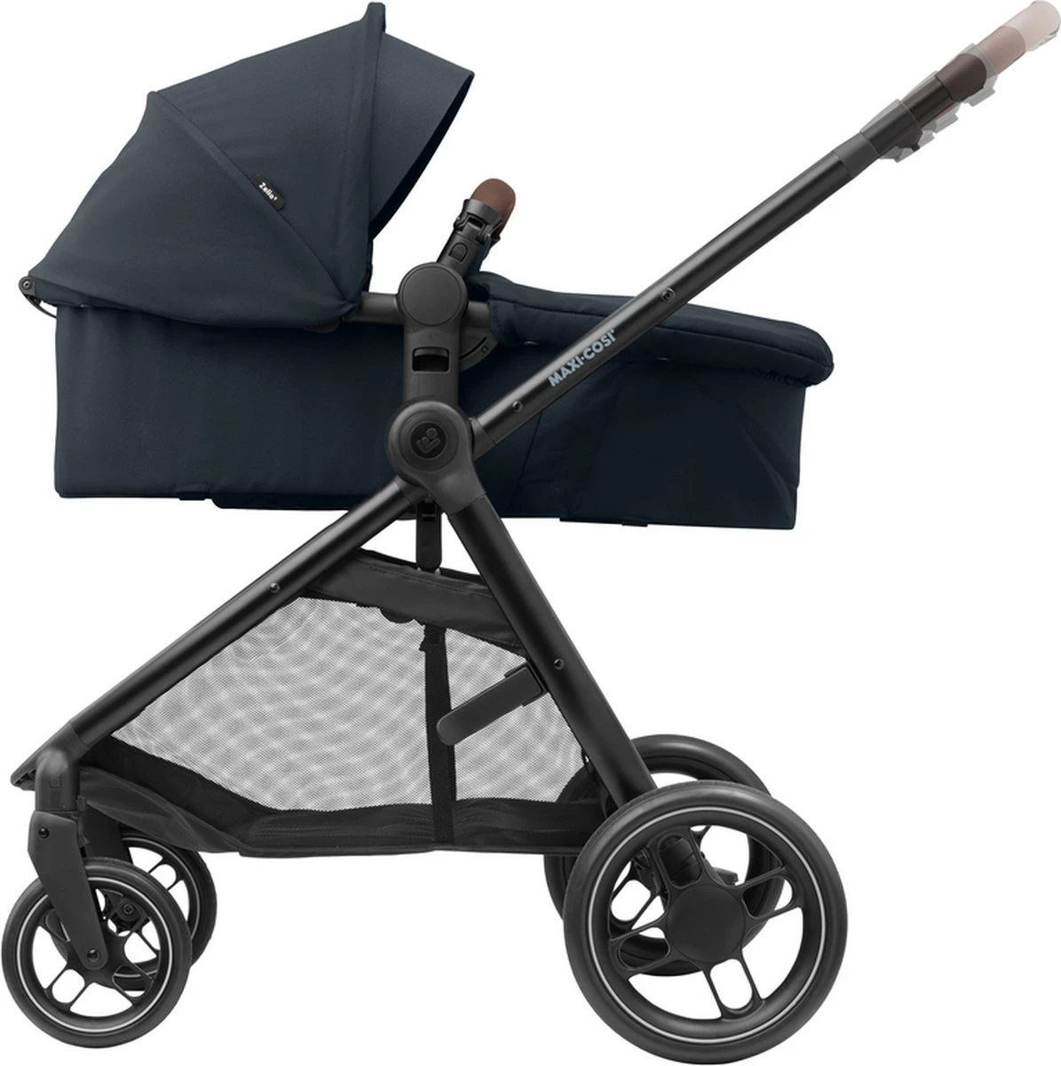 Maxi-Cosi Zelia³ Kinderwagen - Essential Graphite (zwart Frame + Bruin Leer) - Afbeelding 5
