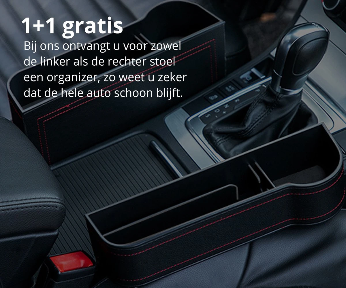MOVENDO® - Luxe Auto Organizer Bestuurder En Bijrijder - Autostoel Opbergdoos Met Bekerhouder - Opbergen Auto Accessoires - Auto Accessories - Smartphone Telefoon Houder Geschikt Voor Tablet IPad Samsung Tab En Nintendo Switch - Cadeautje - Afbeelding 2