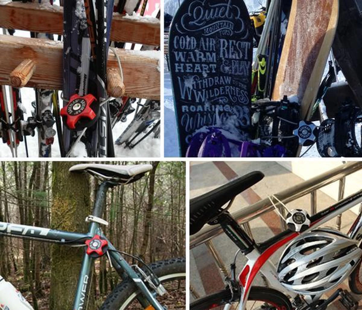 SAFEMAN - Kinderwagen Slot | Mountainbike & Racefiets | Compact & Multifunctioneel | Wit - Afbeelding 2