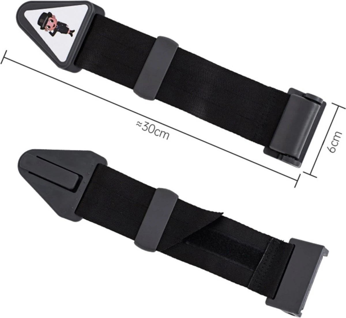 Gordelspanner Voor Kinderen Zwart - Gordelbeschermer Tegen Snijden In De Nek - Gordelclip Gordelversteller Gordelverlenger - Gordelklem Voor Kinderen - Afbeelding 6