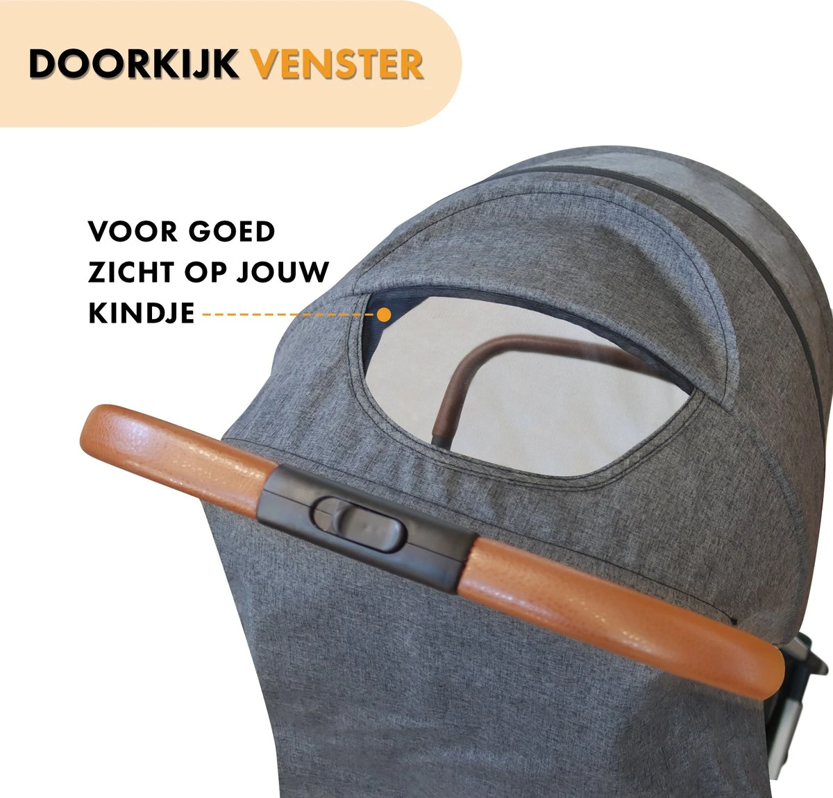 Deryan Rolo Luxe Lichtgewicht Buggy - Grijs - Afbeelding 3