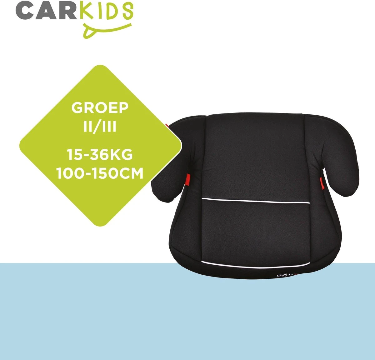 Carkids Auto Zitverhoger Zwart En Wit | Autostoel Groep 2-3 | Kinderen Van 3,5-12 Jaar | 15-36 Kg - Afbeelding 5