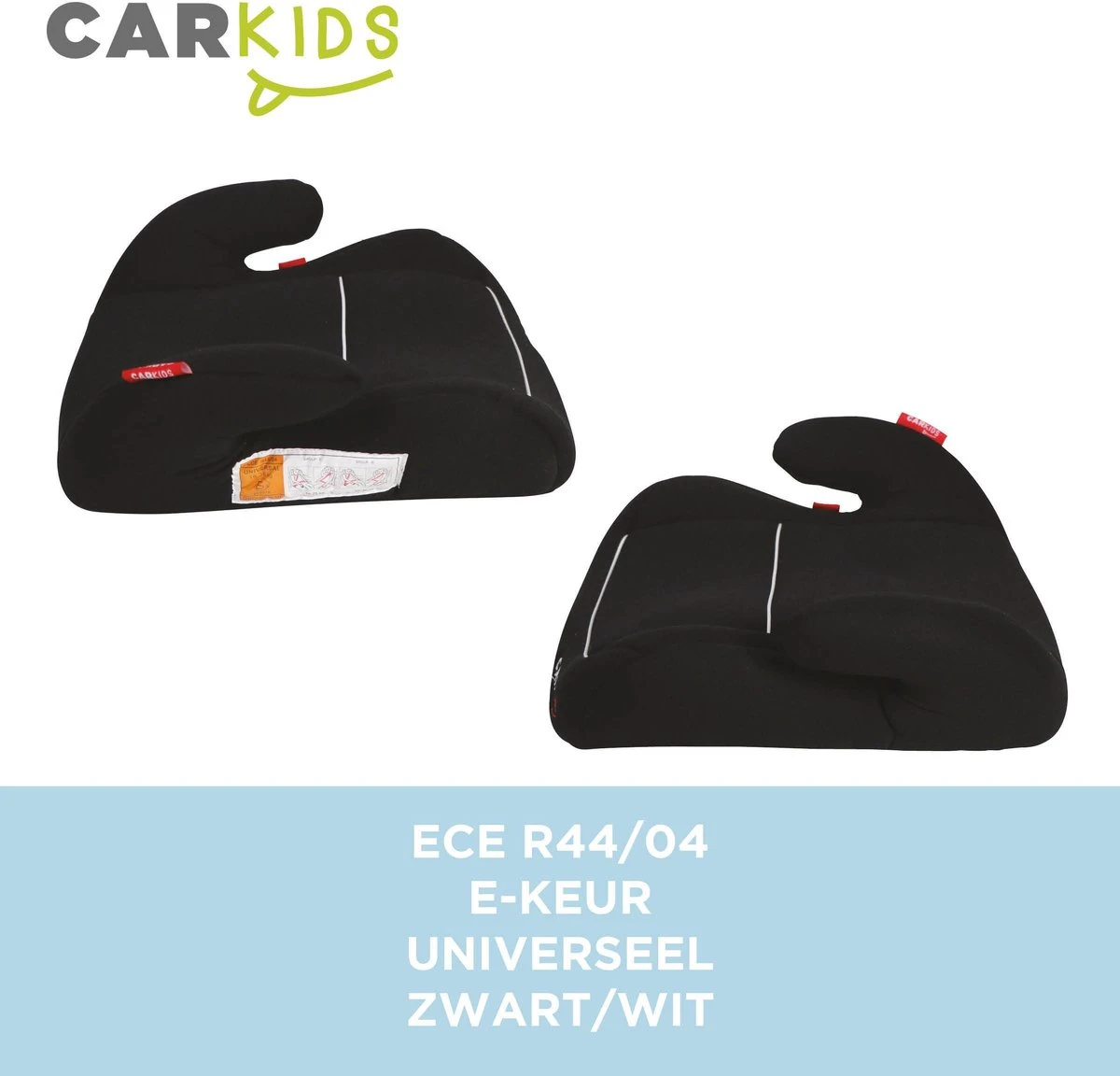 Carkids Auto Zitverhoger Zwart En Wit | Autostoel Groep 2-3 | Kinderen Van 3,5-12 Jaar | 15-36 Kg - Afbeelding 7
