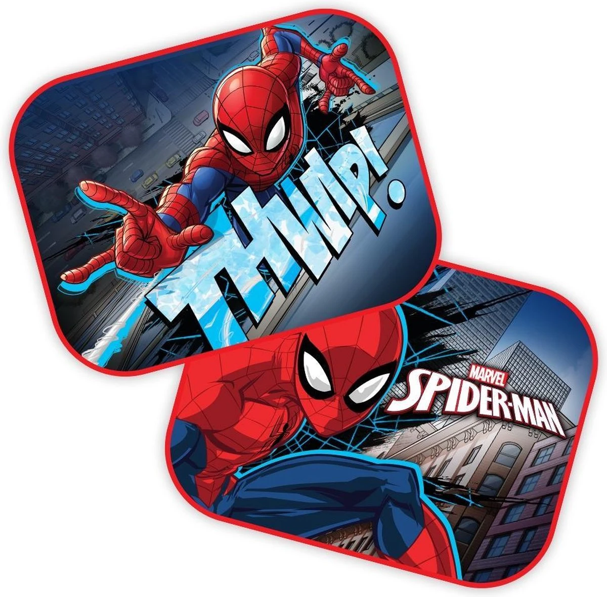 Marvel Zonneschermen Spider-man 44 X 35 Cm 2 Stuks