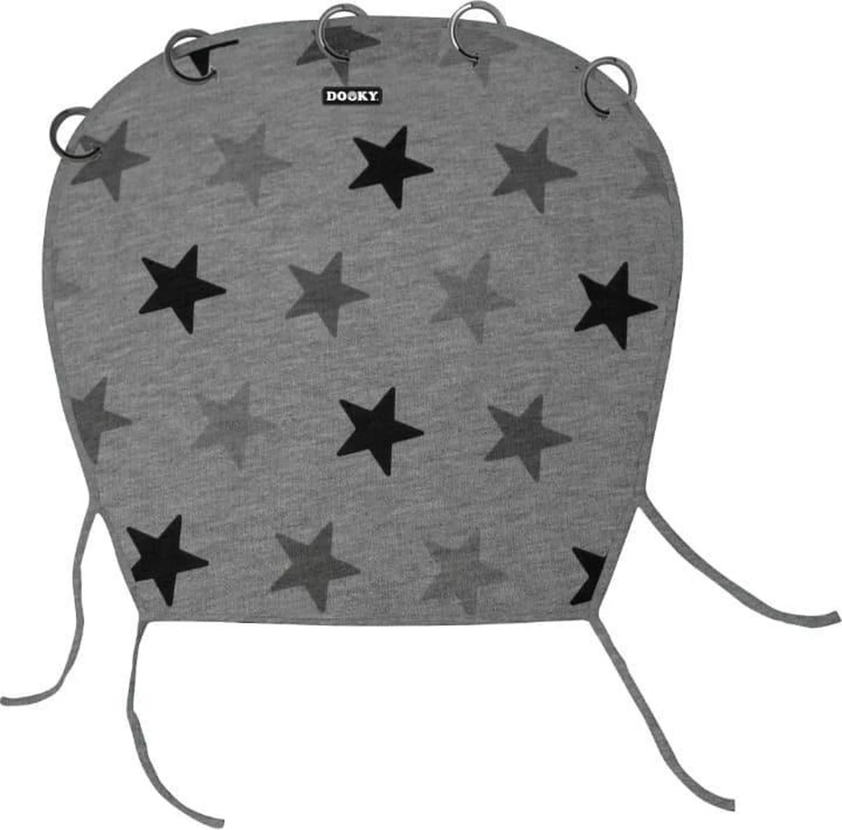 Dooky Universal Cover Zonnescherm Kinderwagen - Grey Stars - Afbeelding 7