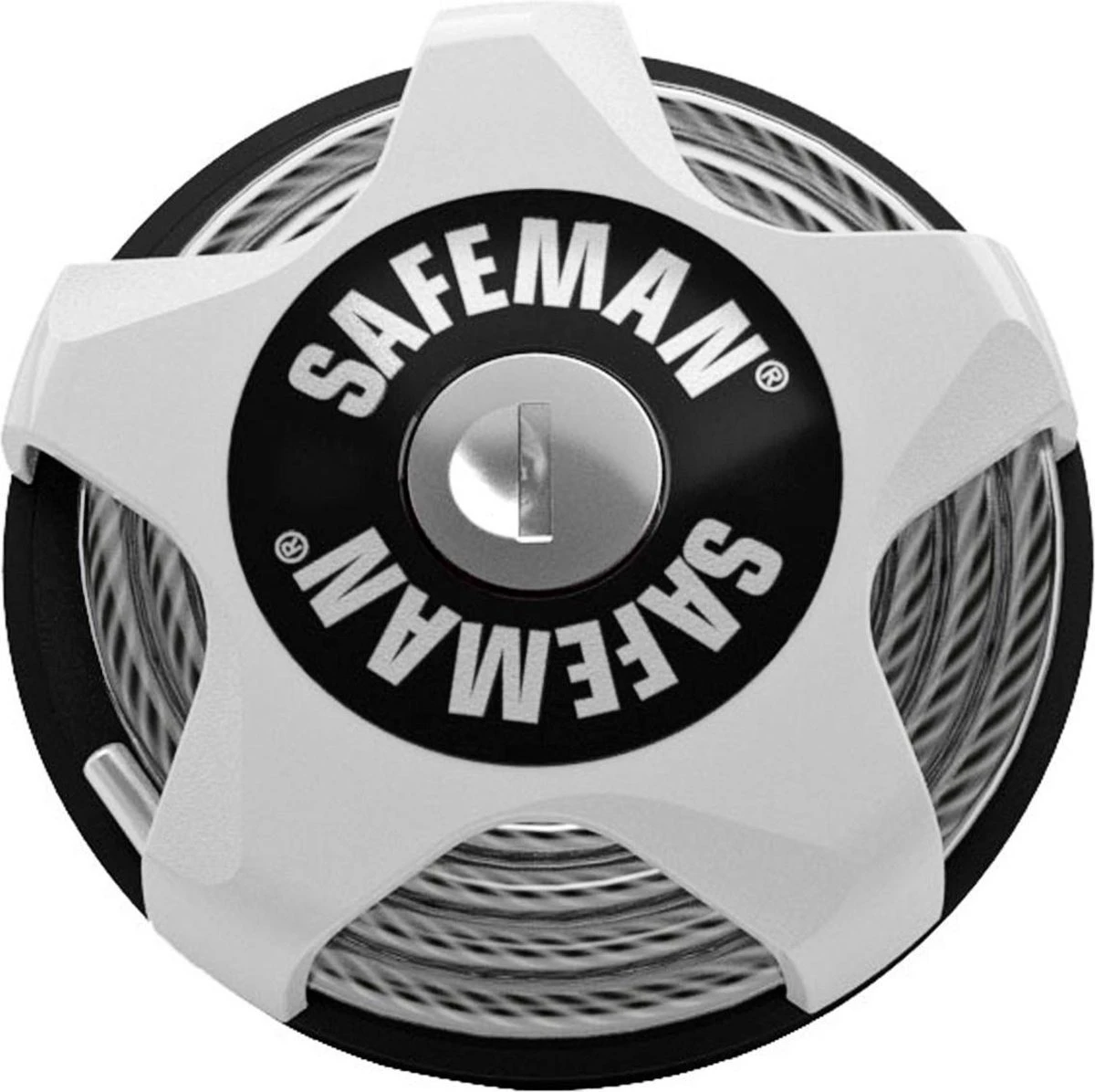 SAFEMAN - Kinderwagen Slot | Mountainbike & Racefiets | Compact & Multifunctioneel | Wit