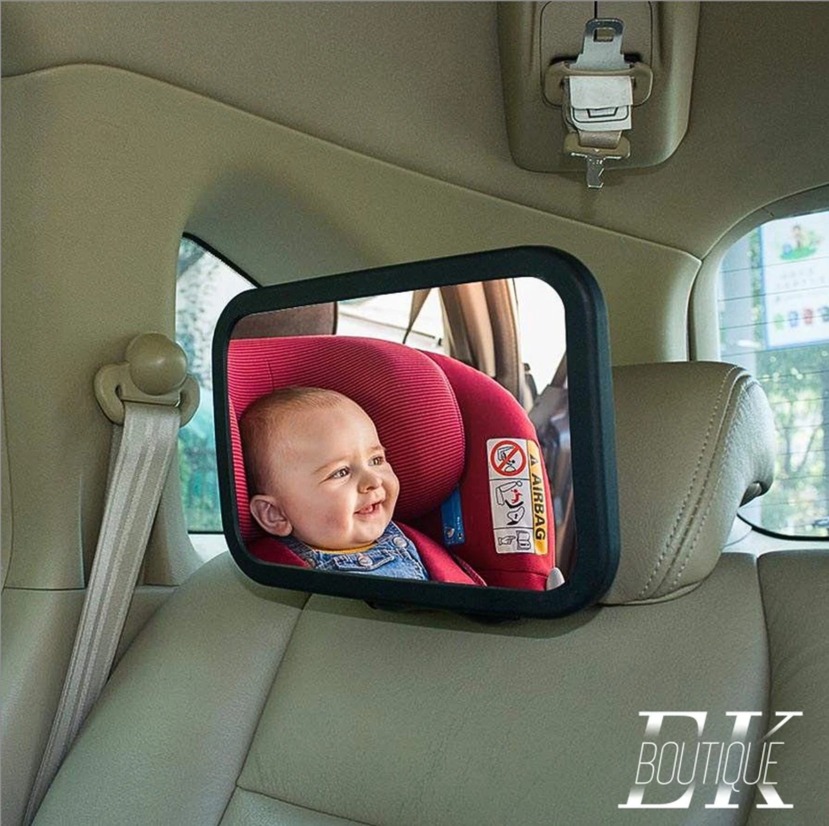 Merkloos EK Boutique 'autostoel Spiegel' 'Autospiegel Baby 360°' 'Achterbankspiegel Kinderen' 'Baby Veiligheid Accessoires' 'Kinderspiegel' 'Autospiegel Baby Verstelbaar' - Afbeelding 2