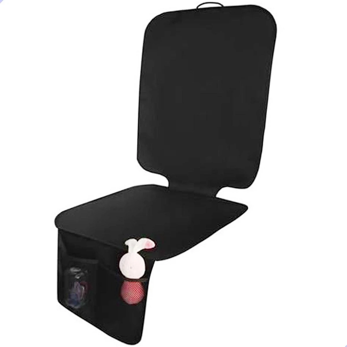 Merkloos Professor Q Autostoelhoes Autostoelbeschermer Autostoel Beschermer Zwart