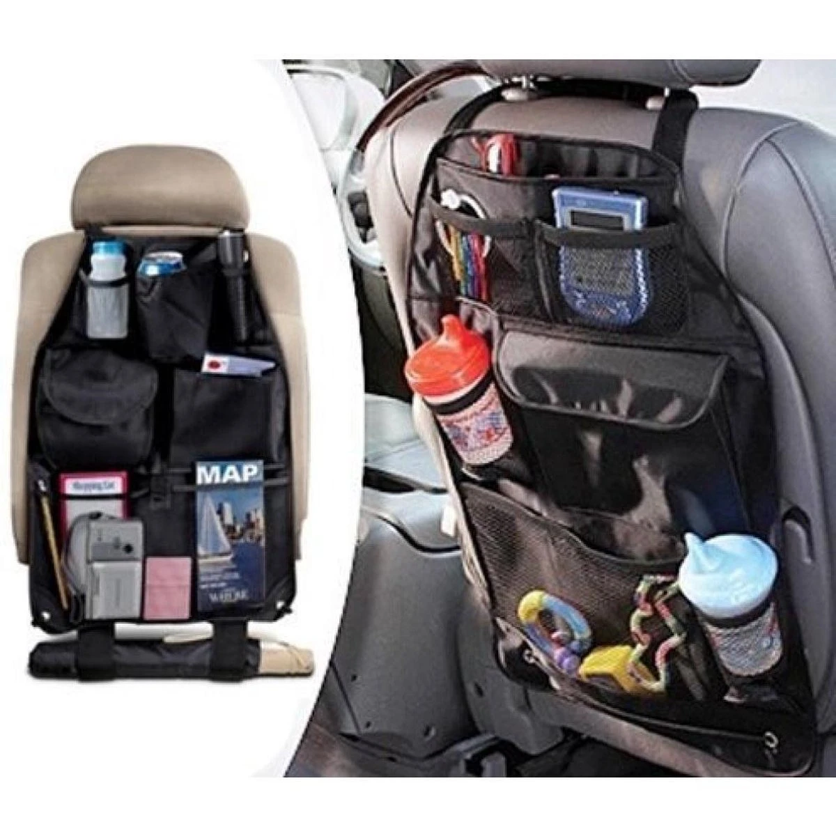 Merkloos Autostoel Organizer - Afbeelding 3