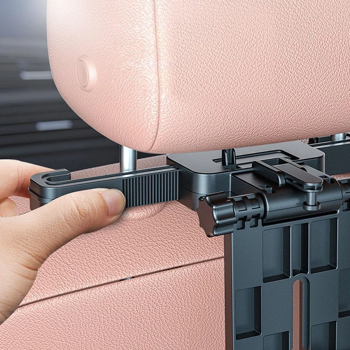 Multifunctionele Auto Tafel Voor Laptop Achterbank Snacks Fast Food Eetbak Drinken Computer Stoel Eettafel Beker Hoofdsteun Houder Klaptafel Stand Voor Telefoon & Tablet IPad - Afbeelding 3