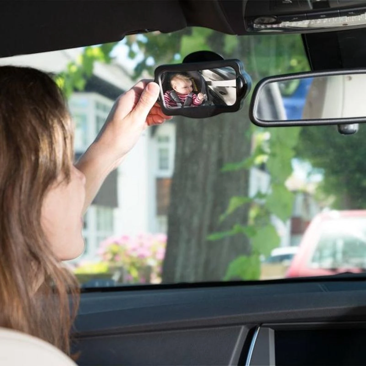 ISI MINI - Baby Achteruitkijkspiegel - Model: Travelserie Baby - Met Zuignap - Afbeelding 2