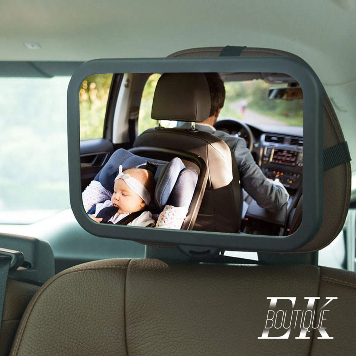 Merkloos EK Boutique 'autostoel Spiegel' 'Autospiegel Baby 360°' 'Achterbankspiegel Kinderen' 'Baby Veiligheid Accessoires' 'Kinderspiegel' 'Autospiegel Baby Verstelbaar' - Afbeelding 3