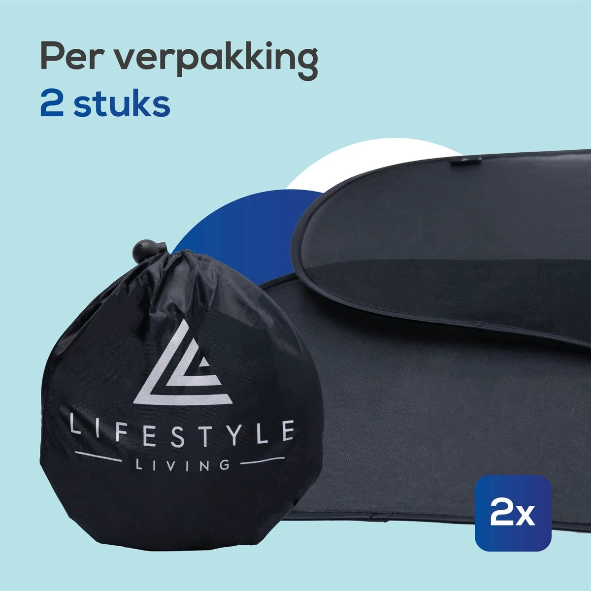 Lifestyle Living Zonnescherm Auto Zijruit – Zonwering Voor Baby En Kind – Zonder Zuignappen – UV Protectie – 2 Stuks – 51 X 31CM – Statisch - Zelfklevend - Afbeelding 10