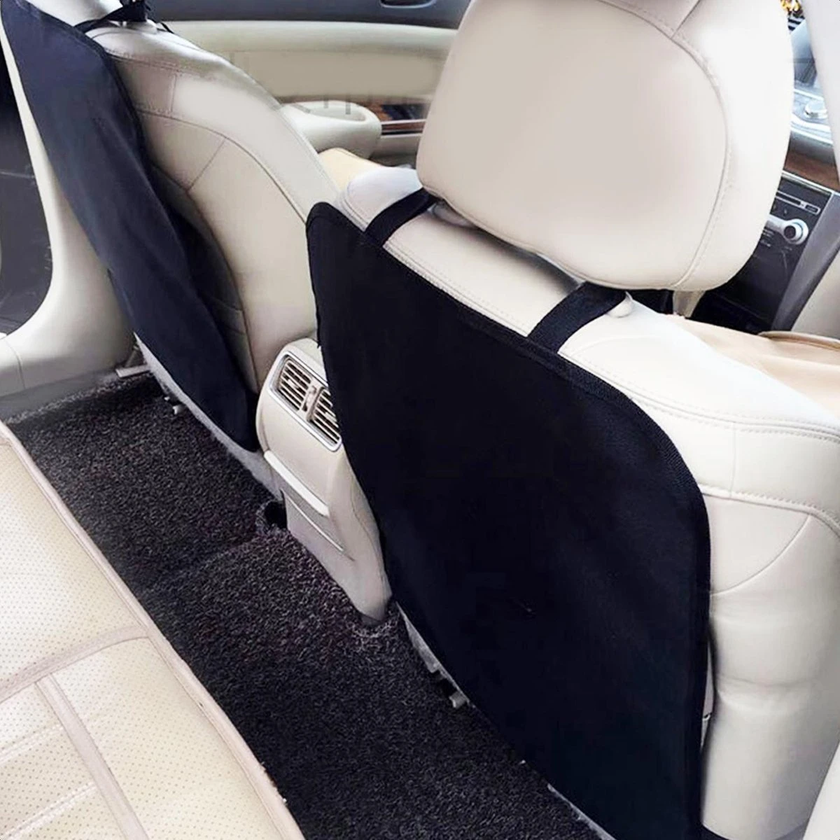 Buxibo - Auto Stoelbeschermer - Auto Stoelhoes - Beschermer Achterkant Autostoel - Voor Voorstoel - 2 Stuks - Afbeelding 2