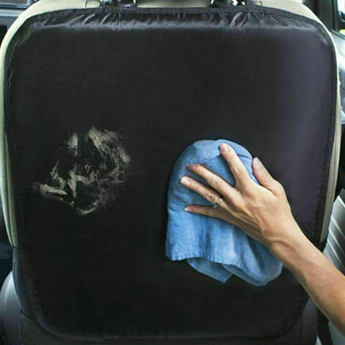 Buxibo - Auto Stoelbeschermer - Auto Stoelhoes - Beschermer Achterkant Autostoel - Voor Voorstoel - 2 Stuks - Afbeelding 3