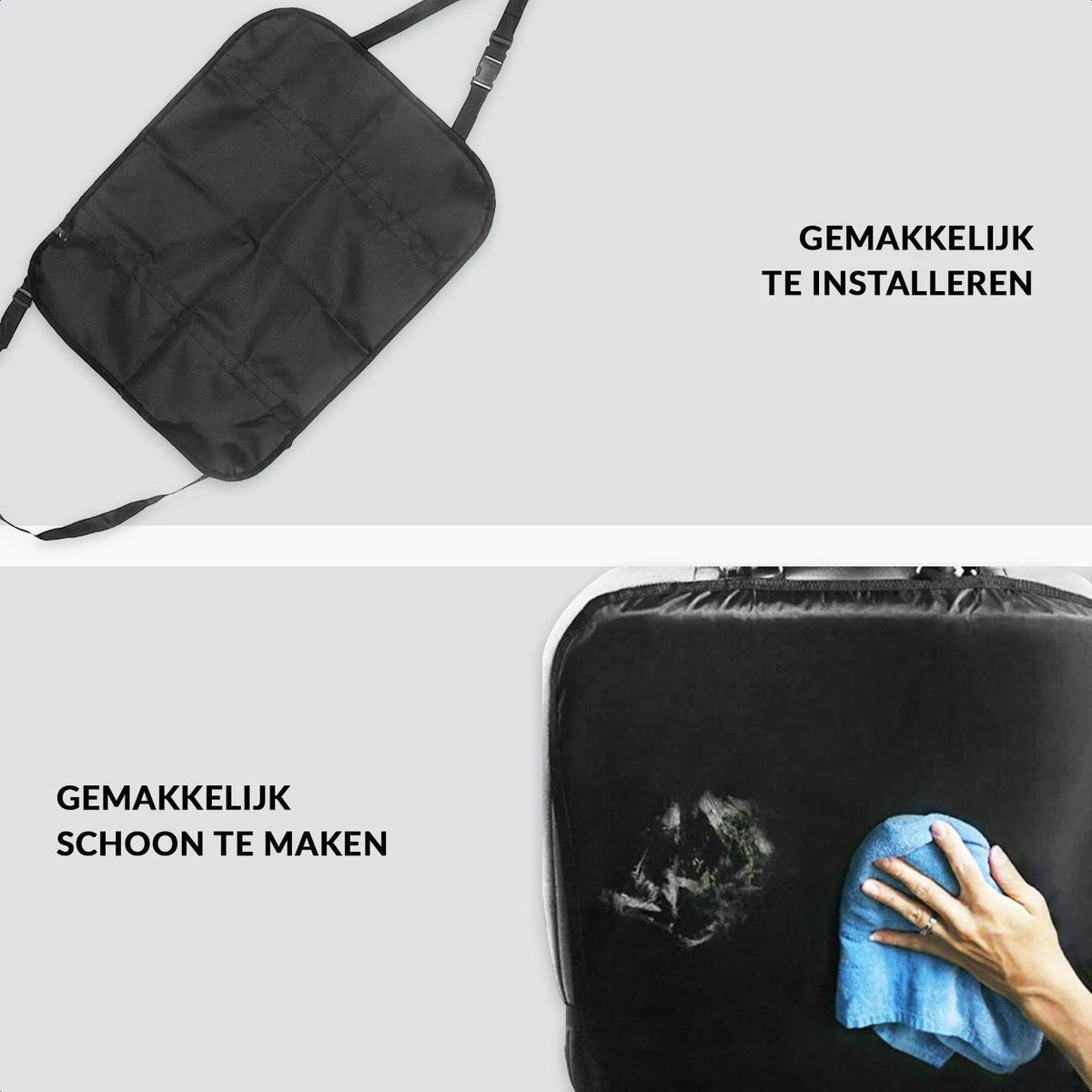 Buxibo - Auto Stoelbeschermer - Auto Stoelhoes - Beschermer Achterkant Autostoel - Voor Voorstoel - 2 Stuks - Afbeelding 10