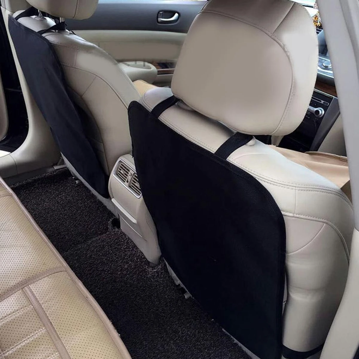 Buxibo - Auto Stoelbeschermer - Auto Stoelhoes - Beschermer Achterkant Autostoel - Voor Voorstoel - 2 Stuks - Afbeelding 12