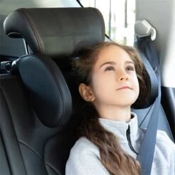 Hoofdsteun Auto - Hoofdsteun Auto Kinderen - Nekkussen Auto - Neksteun Auto - Autokussen - Volwassenen En Kinderen - Verstelbaar - Zwart