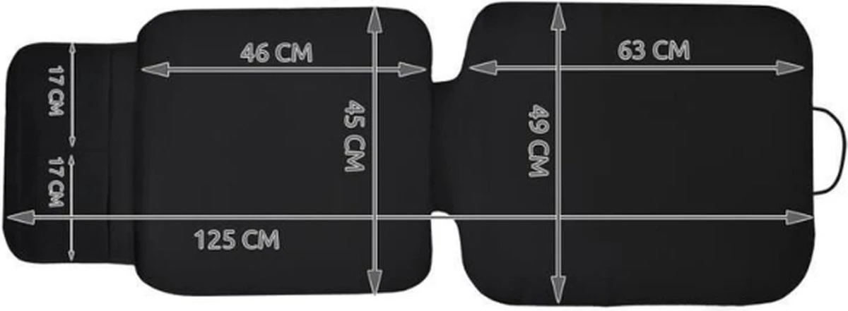 Merkloos Autostoelbeschermer Kinderstoel Maxi-cosi - Autostoelhoes - Autostoelbeschermer - Autostoel Beschermer - Zwart - Afbeelding 9