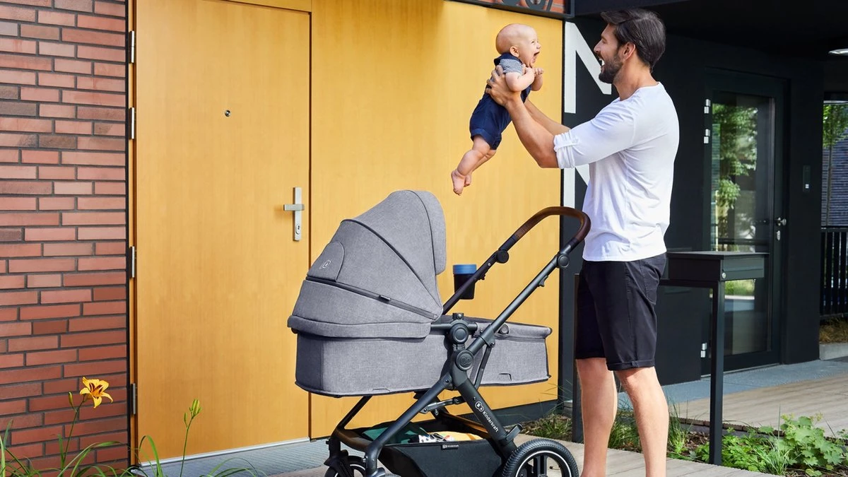 Kinderkraft B-Tour Ash Grey 3-in-1 Combi Kinderwagen Incl. Autostoel KSBTOU00DGR3000 - Afbeelding 9