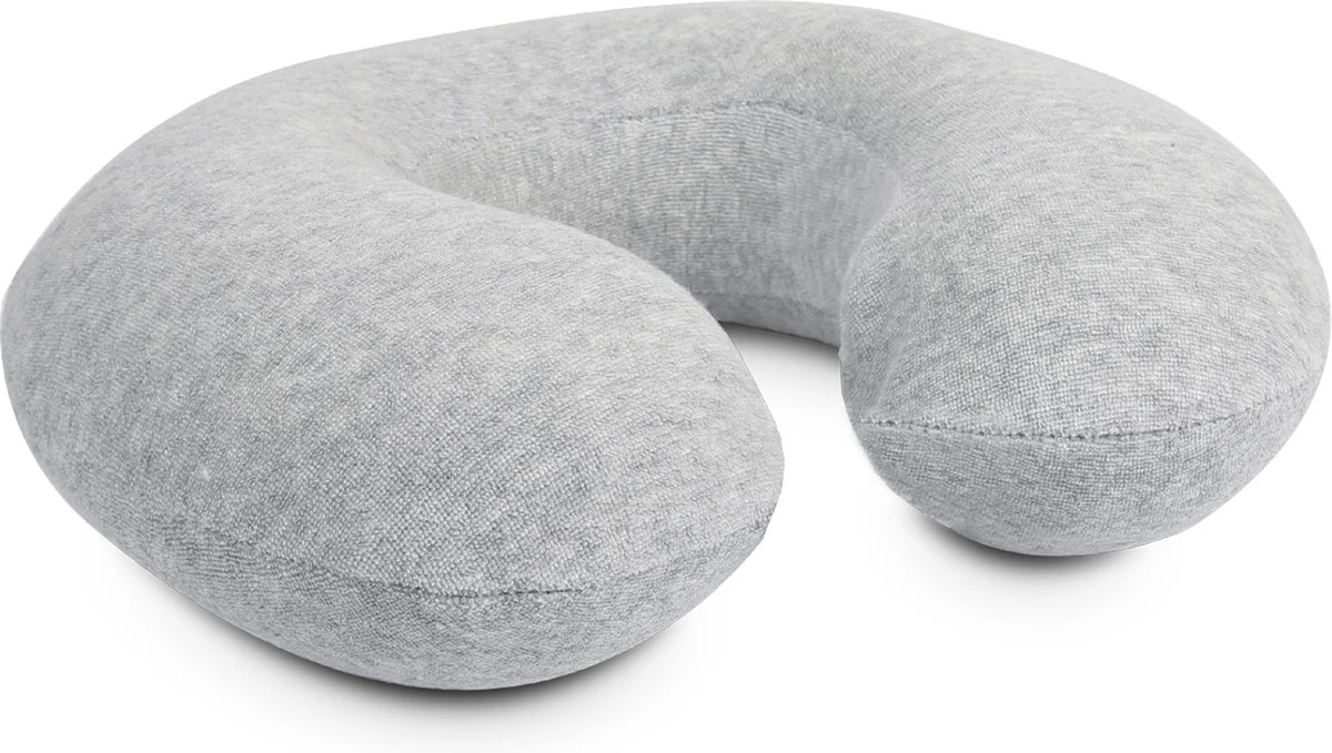 FreeON Reis- En Nekkussen Met Memory Foam Voor Baby En Peuter - Soft Stone Grijs