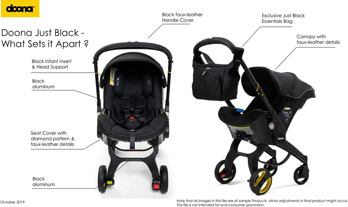 Doona+ Babyautostoel/Buggy Midnight Edition - Midnight - Afbeelding 5