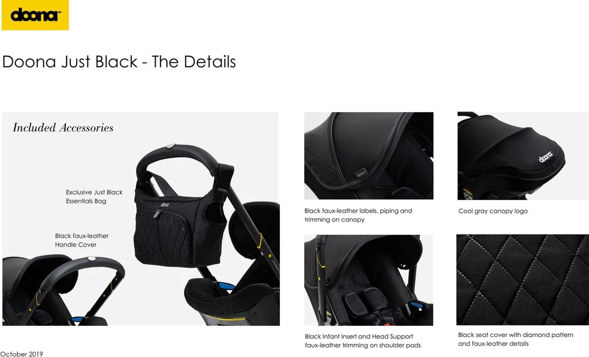 Doona+ Babyautostoel/Buggy Midnight Edition - Midnight - Afbeelding 6