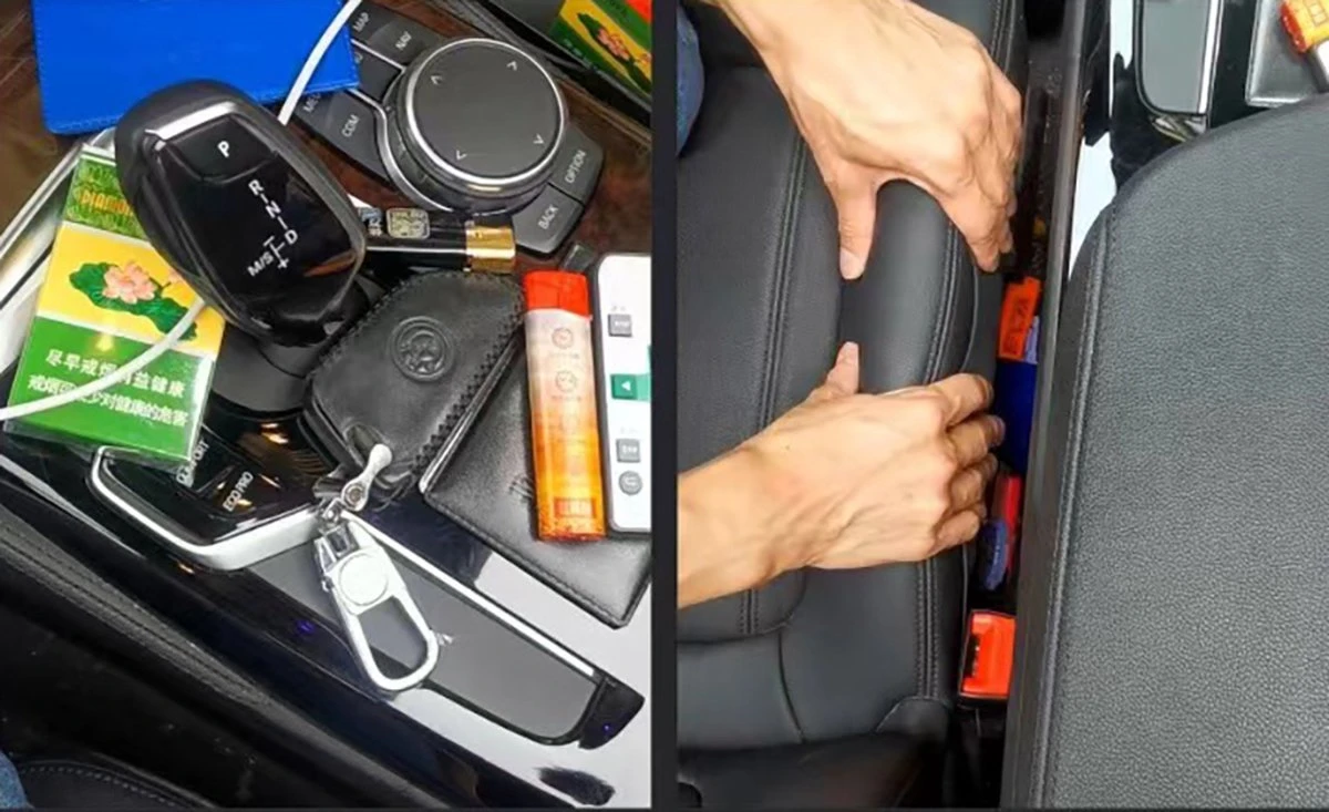 Auto Organizer Bestuurder En Bijrijder - Autostoel Opbergdoos Met Bekerhouder - Opbergen Auto Accessoires - Auto Accessories - Smartphone Telefoon Houder Geschikt Voor Tablet IPad Samsung Tab En Nintendo Switch - Afbeelding 9