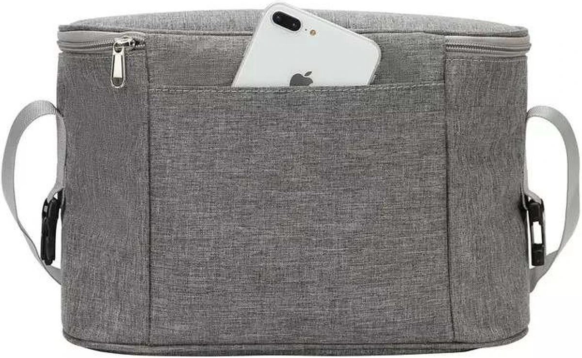 Jinius ® - Kinderwagen Organizer - Buggy Organizer - Luiertas - Kinderwagen Opbergtas - Zwart - Afbeelding 4