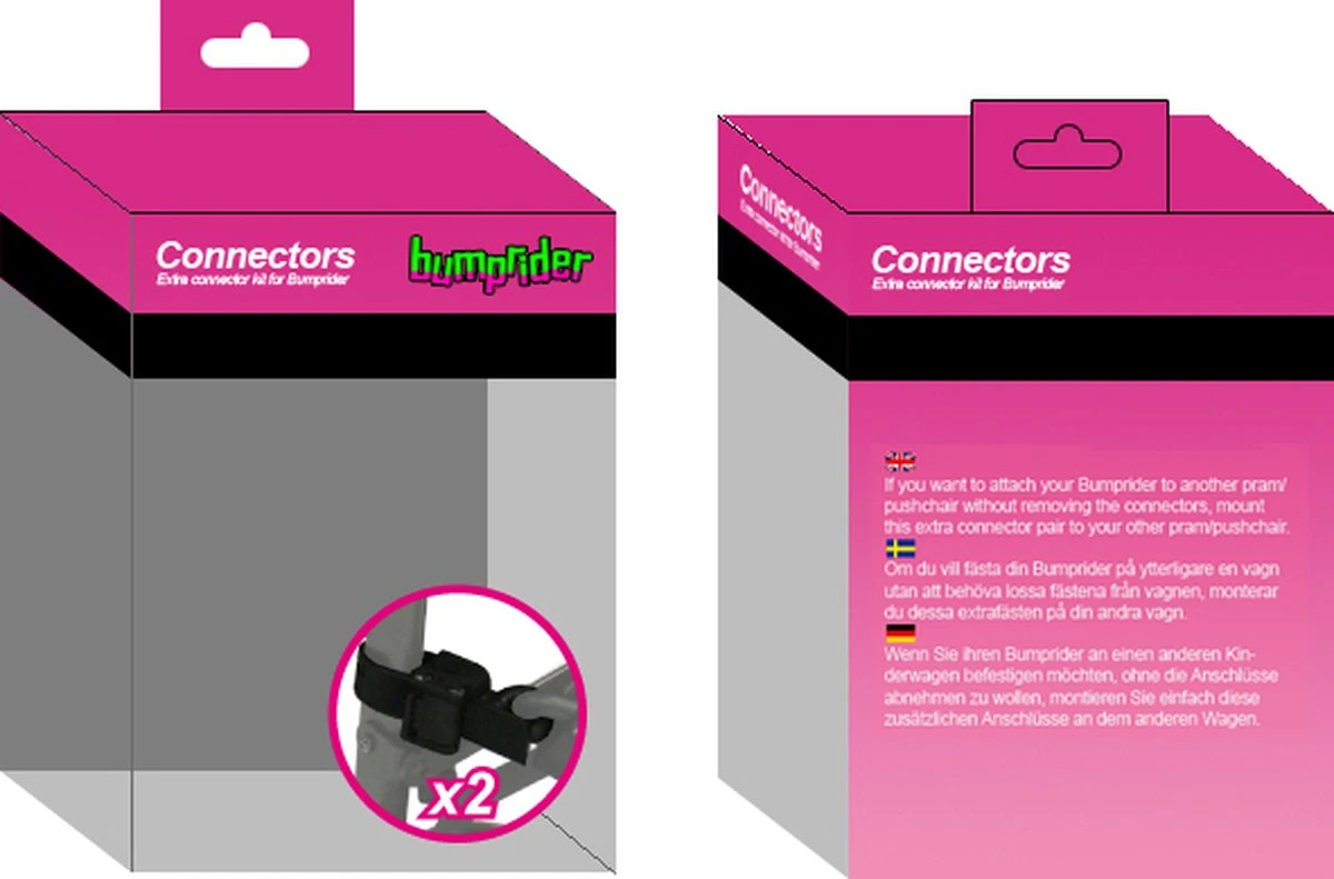 Bump Rider Kit - Connectors Voor Stand-on Board - 2 Stuks - Afbeelding 2