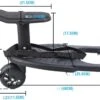 Meerijdplankje Met Zitje - Meerijdplankje Universeel – Buggy Board – Buggy Board Meerijdplankje – Buggy Universeel Meerijdplankje – Zwart Wiel