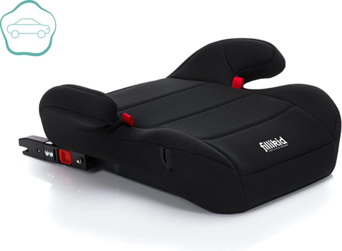 Auto Zitverhoger - Isofix - Autozitje - Kinderzitje - Zwart - Gecertificeerd - Fillikid