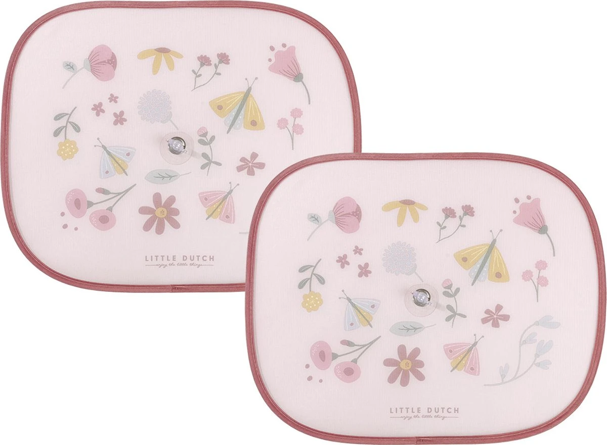 Little Dutch Zonnescherm - Flowers & Butterflies - Set Van 2 Stuks