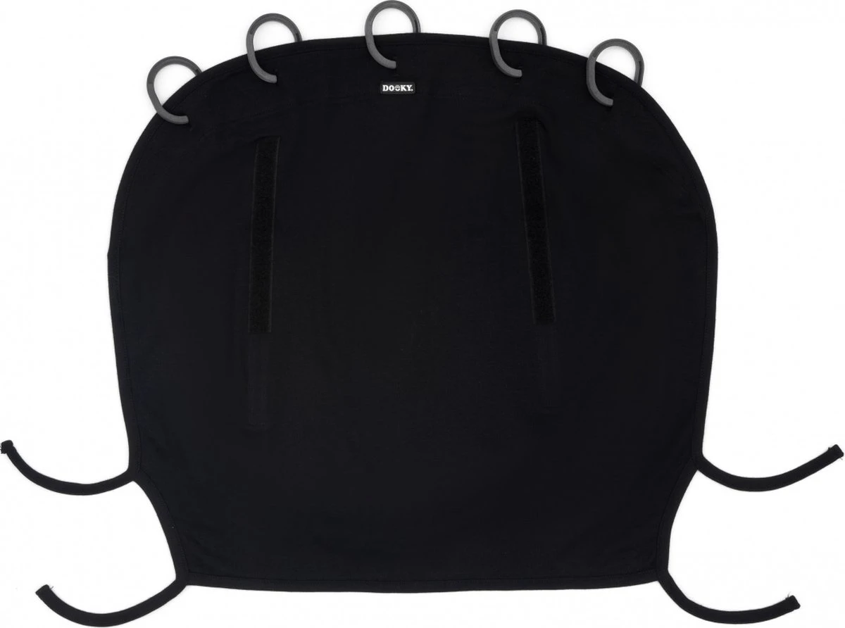 Dooky Universal Cover Zonnescherm Kinderwagen - Uni Zwart - Afbeelding 4