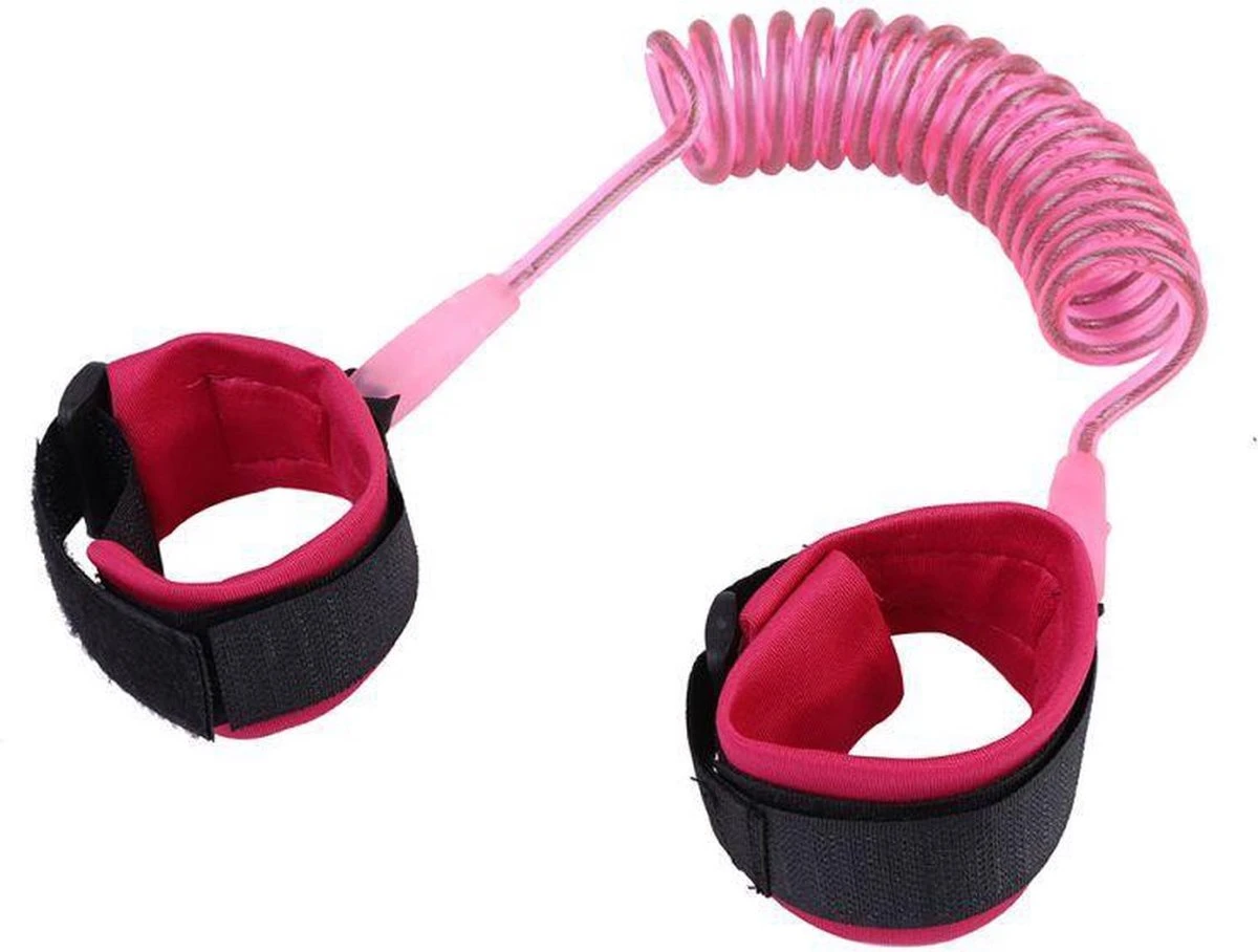 *** Polstuigje 360 Roze - Polsband/Kind - Veilig Onderweg - Van Heble® *** - Afbeelding 2