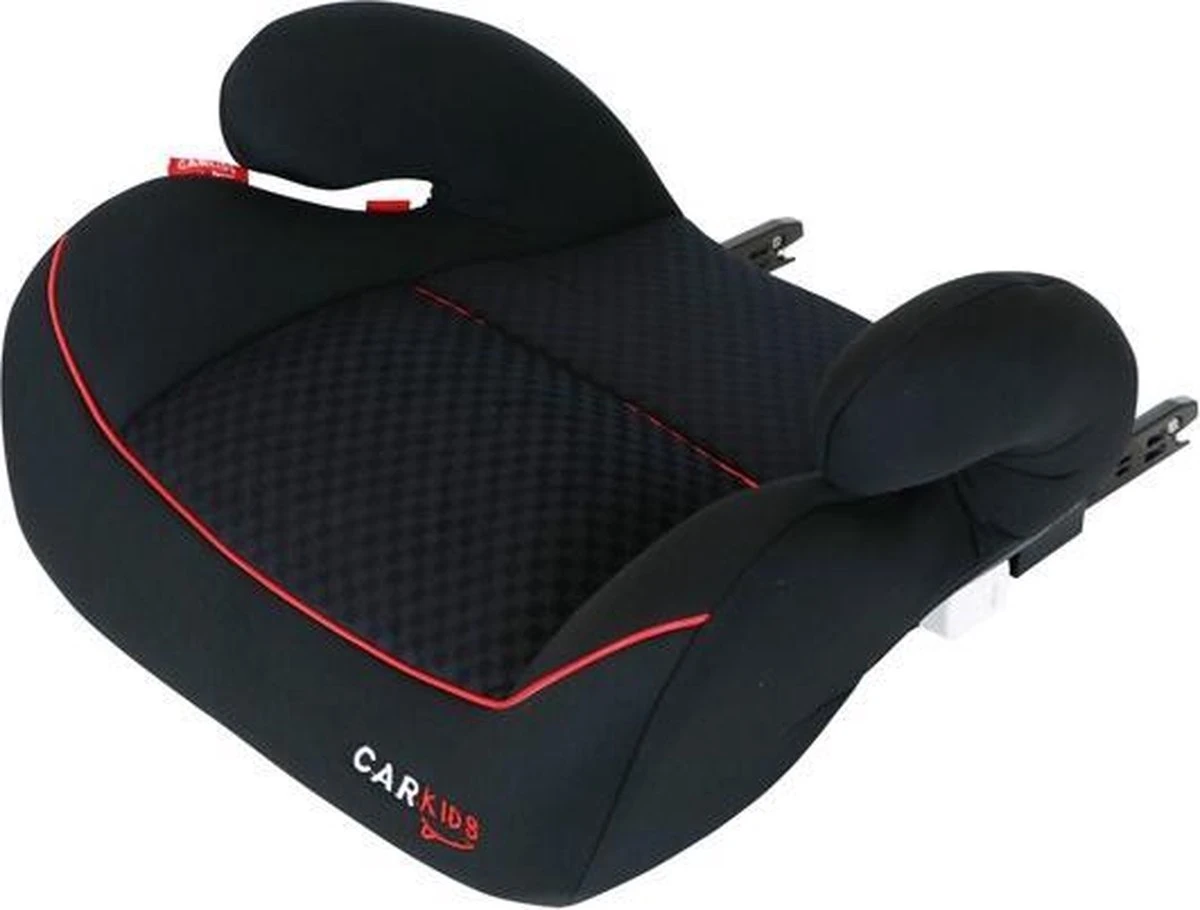 Carkids Auto Zitverhoger Zwart En Rood | Autostoel Groep 3 Met Isofix | Kinderen Vanaf 125 Cm | 22-36 Kg - Afbeelding 7