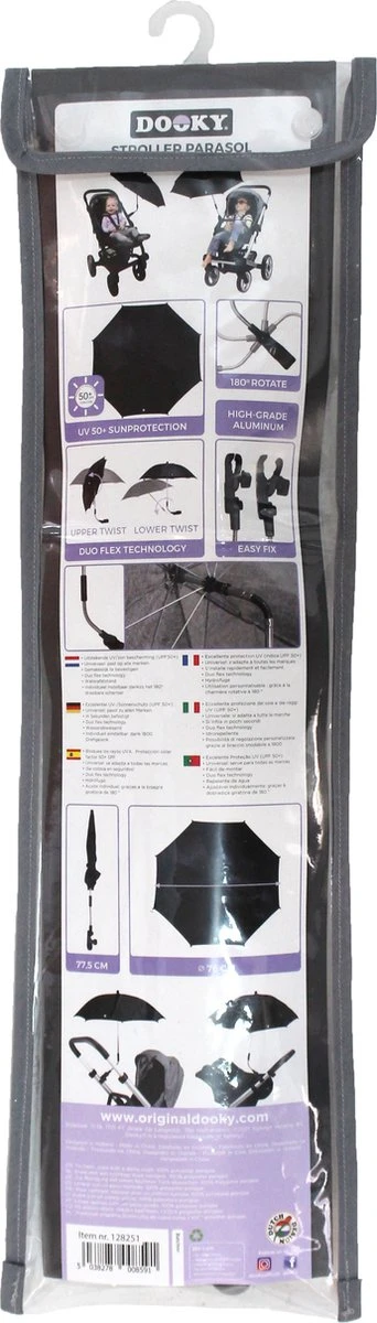 Dooky Parasol Kinderwagen Grijs Gemêleerd - Afbeelding 12