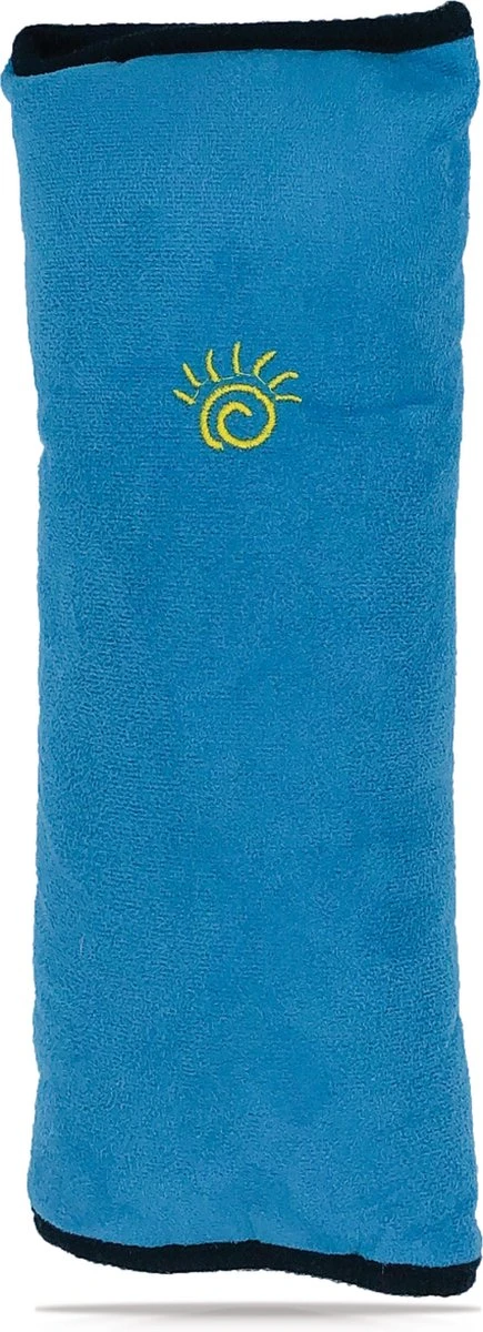 3D Blauwe Gordelkussen Of Slaapkussen Als Reiskussen In De Auto. Dit Kussen Is De Beschermer Van Riem/Gordel, Nek, Hoofd En Kind Bij Het Slapen