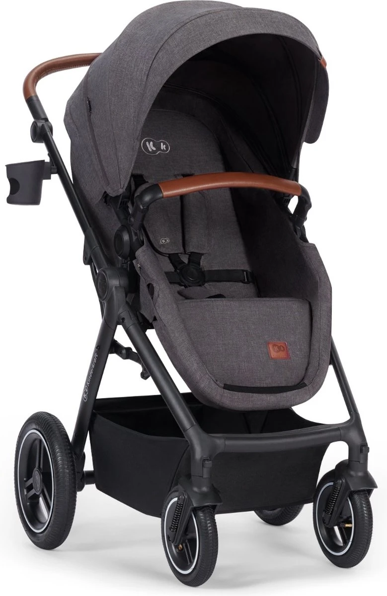 Kinderkraft B-Tour Ash Grey 3-in-1 Combi Kinderwagen Incl. Autostoel KSBTOU00DGR3000 - Afbeelding 5