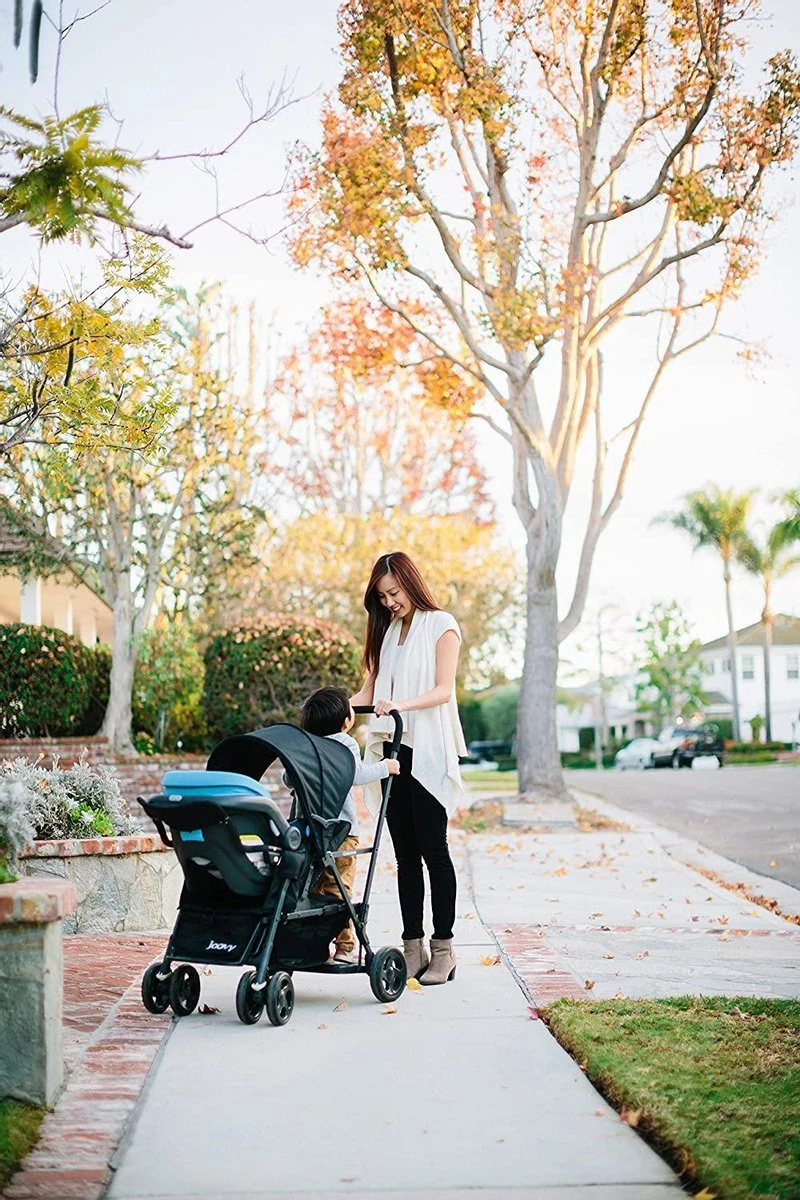 Joovy Caboose Graphite Stand On Tandem Buggy - Zwart - Duo Buggy - Dubbele Buggy - Afbeelding 4